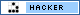 Blue web badge that says 'hacker'